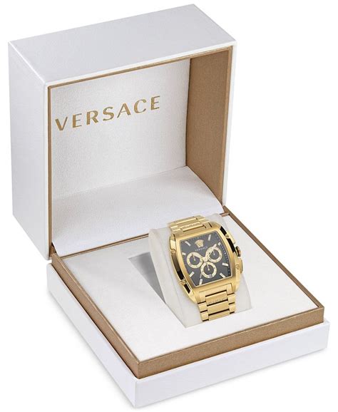 Versace Men's Swiss Chronograph Dominus Gold Ion Plated